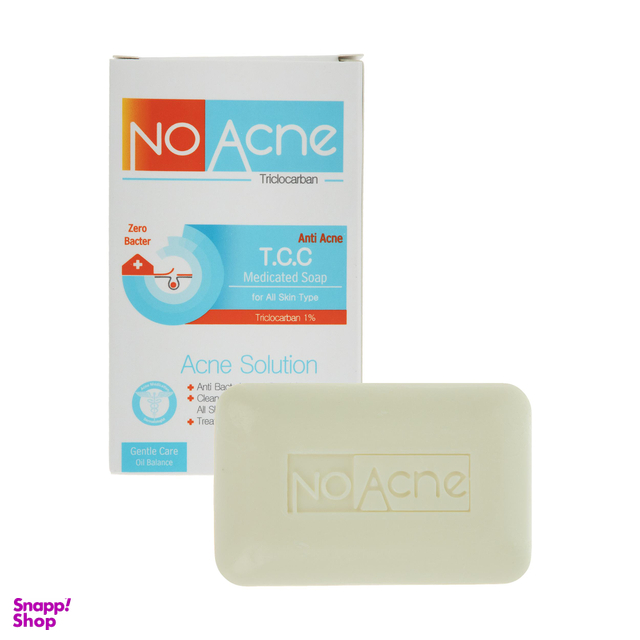 تصویر صابون شستشو نو آکنه مدل تی سی سی وزن 100 گرم 
